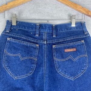 VTG 70's Wrangler Jeans Women's Size 14 Misses Blue Denim‎ MR695KA